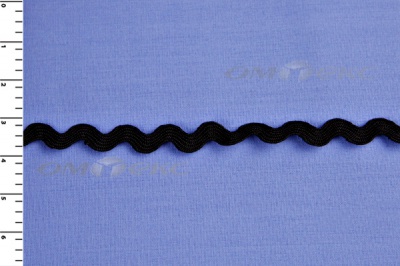 Тесьма плетеная "Вьюнчик"/черный - купить в Владивостоке. Цена: 48.11 руб.