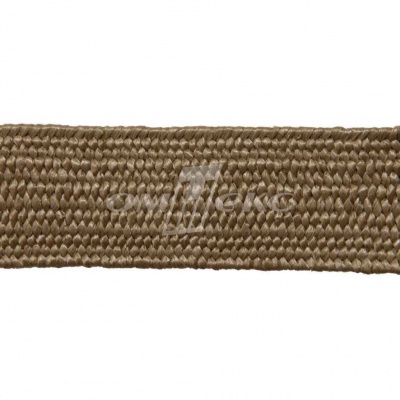 Тесьма отделочная полипропиленовая плетеная эластичная #2, шир. 40мм, цв.- соломенный - купить в Владивостоке. Цена: 50.99 руб.
