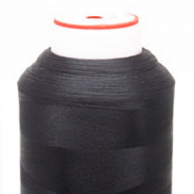 Нитки текстурированные некручёные, намот. 5 000 м, цвет чёрный - купить в Владивостоке. Цена: 70.43 руб.