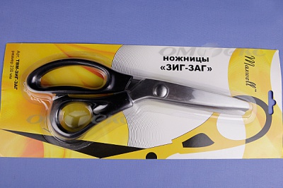 Ножницы ЗИГ-ЗАГ "MAXWELL" 230 мм - купить в Владивостоке. Цена: 1 041.25 руб.