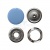 Кнопка рубашечная (закрытая) 9,5мм - эмаль, цв.182 - св.голубой - купить в Владивостоке. Цена: 5.74 руб.