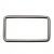 Рамка металлическая прямоугольная, 40 х 15 мм- тём.никель - купить в Владивостоке. Цена: 4.60 руб.