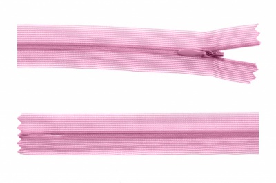 Молния потайная Т3 513, 60 см, капрон, цвет св.розовый - купить в Владивостоке. Цена: 10.24 руб.