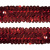Тесьма с пайетками 3, шир. 30 мм/уп. 25+/-1 м, цвет красный - купить в Владивостоке. Цена: 1 087.39 руб.
