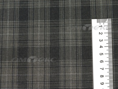 Ткань костюмная клетка 25235 2004, 185 гр/м2, шир.150см, цвет серый/бел - купить в Владивостоке. Цена 
